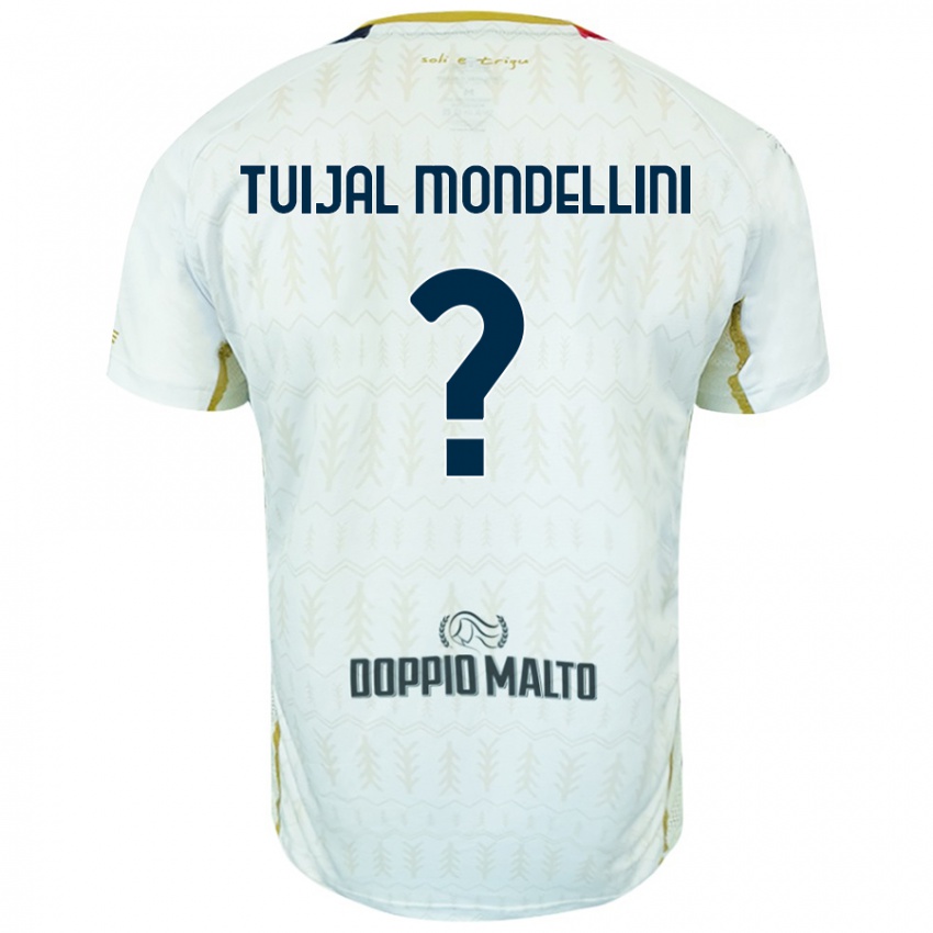 Kinderen Luca Tuijal Mondellini #0 Wit Uitshirt Uittenue 2024/25 T-Shirt