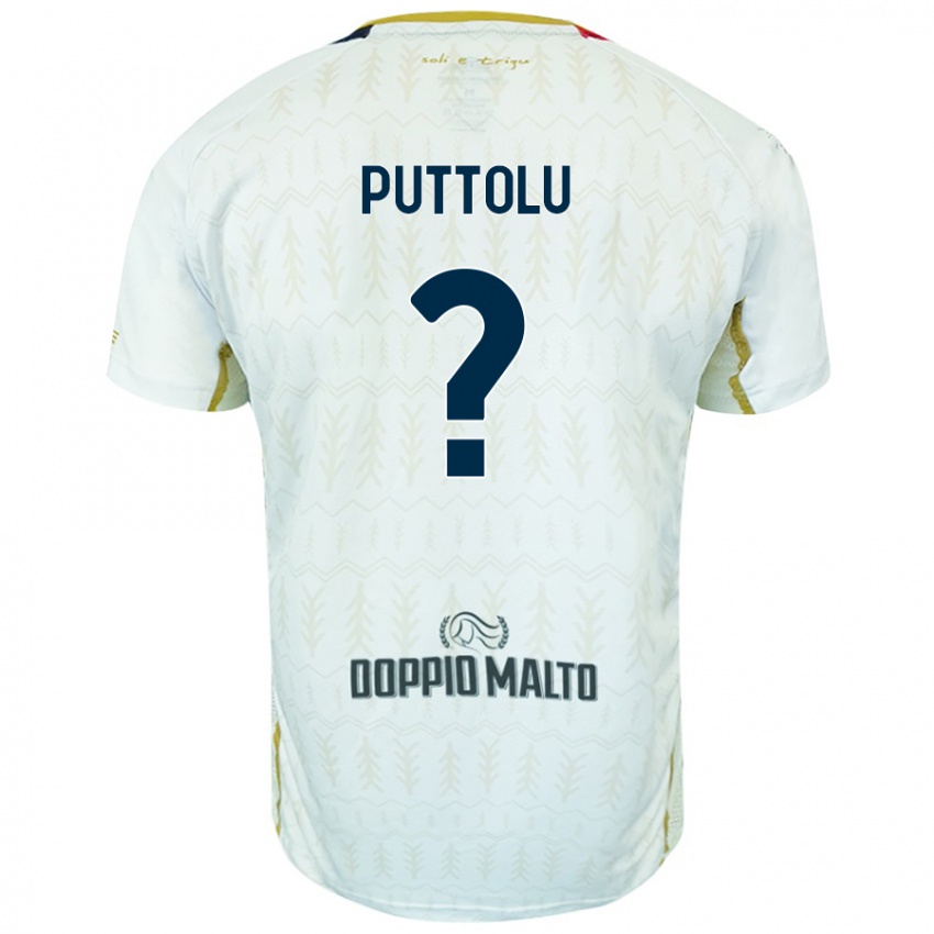 Kinderen Diego Puttolu #0 Wit Uitshirt Uittenue 2024/25 T-Shirt