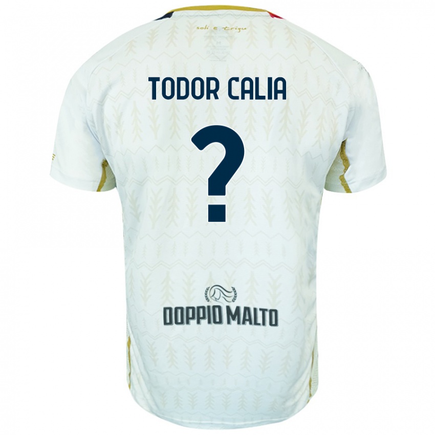 Kinderen Francesco Todor Calia #0 Wit Uitshirt Uittenue 2024/25 T-Shirt