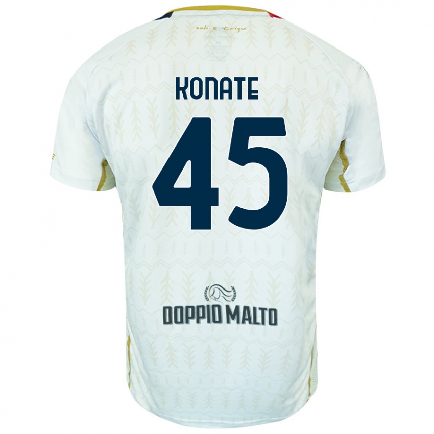 Kinderen Ismael Konate #45 Wit Uitshirt Uittenue 2024/25 T-Shirt