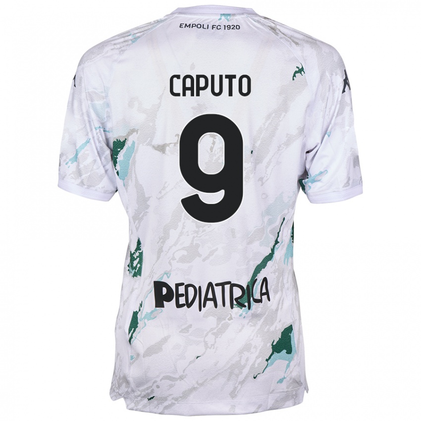 Kinderen Francesco Caputo #9 Grijs Uitshirt Uittenue 2024/25 T-Shirt