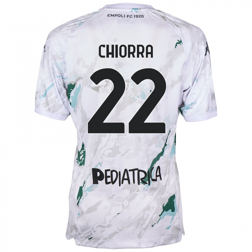 Kinderen Niccolò Chiorra #22 Grijs Uitshirt Uittenue 2024/25 T-Shirt