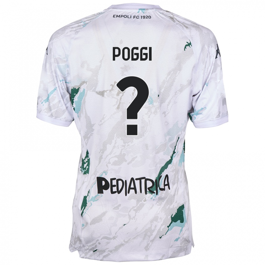 Kinderen Riccardo Poggi #0 Grijs Uitshirt Uittenue 2024/25 T-Shirt