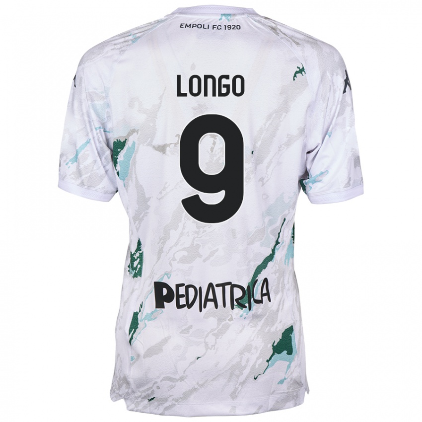 Kinderen Mattia Longo #9 Grijs Uitshirt Uittenue 2024/25 T-Shirt