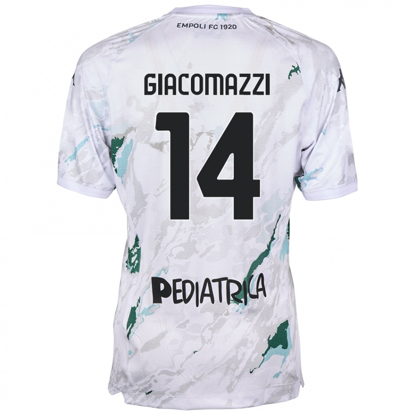 Kinderen Sebastián Giacomazzi #14 Grijs Uitshirt Uittenue 2024/25 T-Shirt