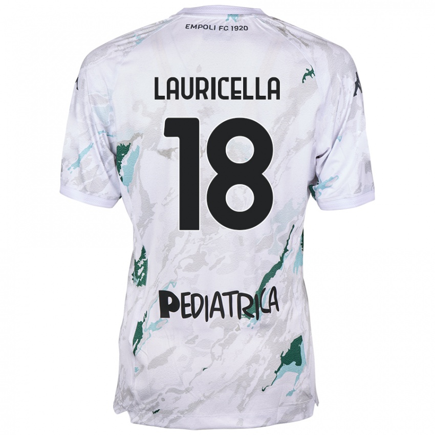 Kinderen Giovanni Lauricella #18 Grijs Uitshirt Uittenue 2024/25 T-Shirt