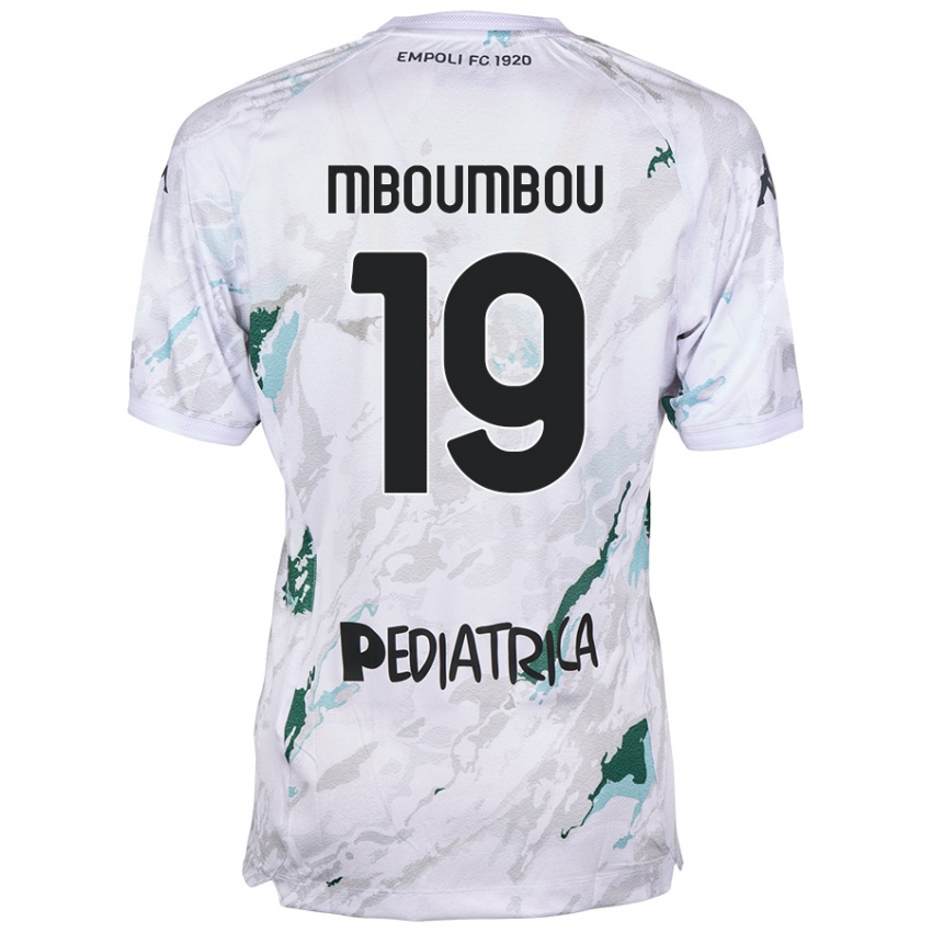 Kinderen Arnaud Mboumbou #19 Grijs Uitshirt Uittenue 2024/25 T-Shirt