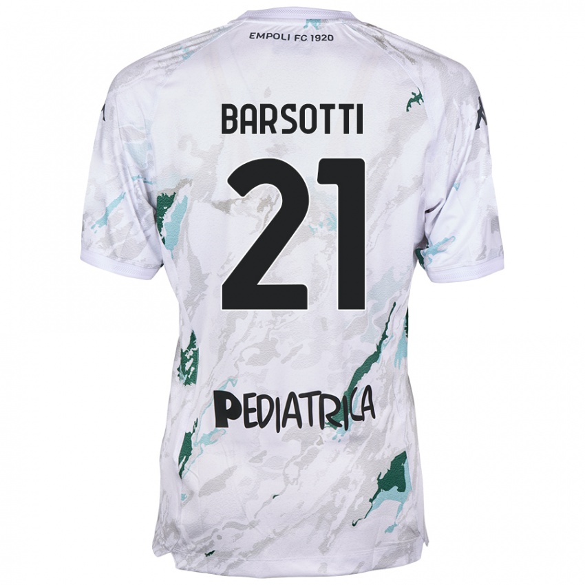 Kinderen Leonardo Barsotti #21 Grijs Uitshirt Uittenue 2024/25 T-Shirt