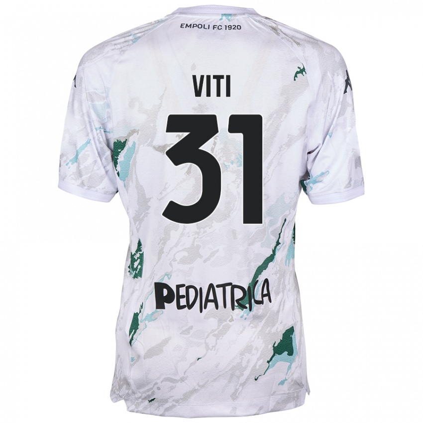 Kinderen Vittorio Viti #31 Grijs Uitshirt Uittenue 2024/25 T-Shirt