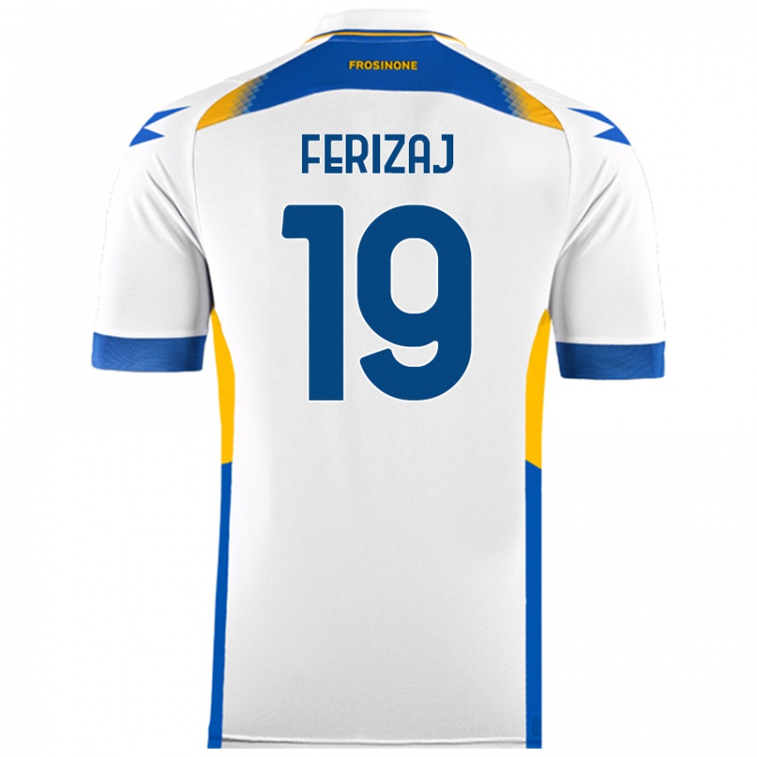 Kinderen Justin Ferizaj #19 Wit Uitshirt Uittenue 2024/25 T-Shirt