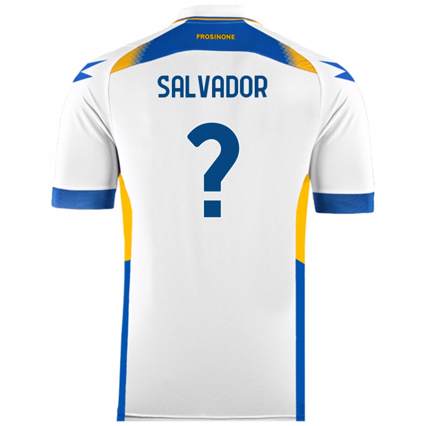 Kinderen Edoardo Salvador #0 Wit Uitshirt Uittenue 2024/25 T-Shirt