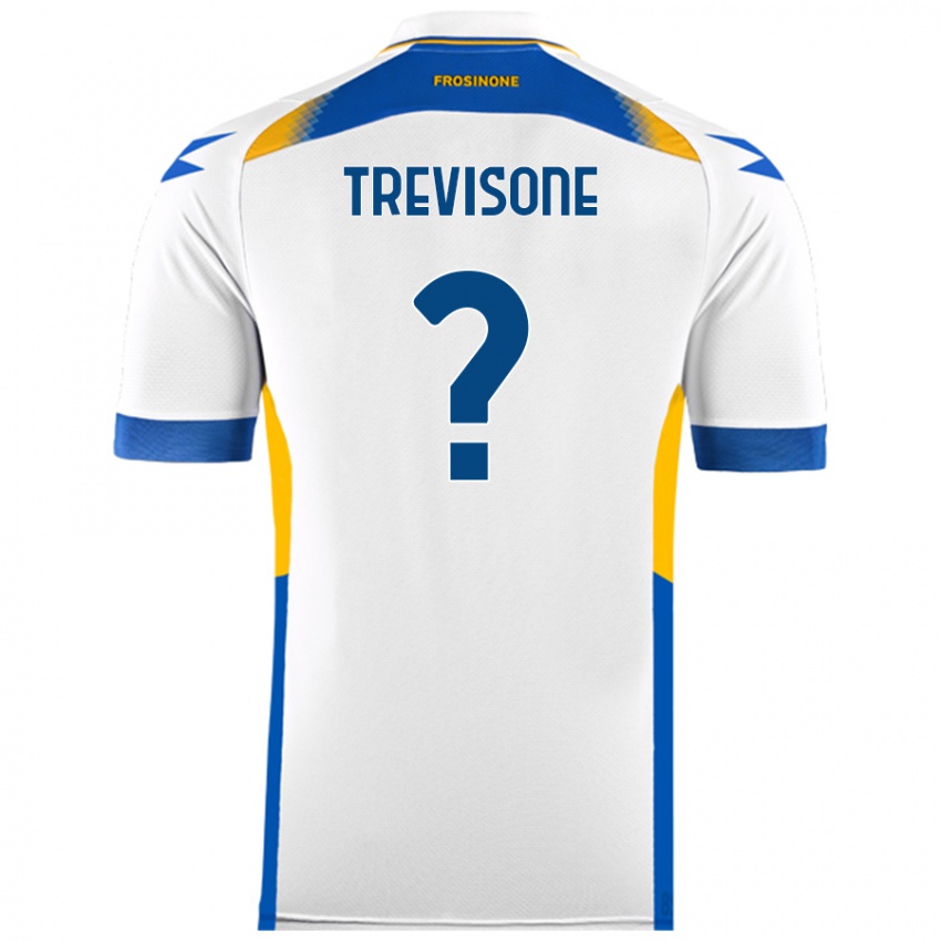 Kinderen Gianmarco Trevisone #0 Wit Uitshirt Uittenue 2024/25 T-Shirt