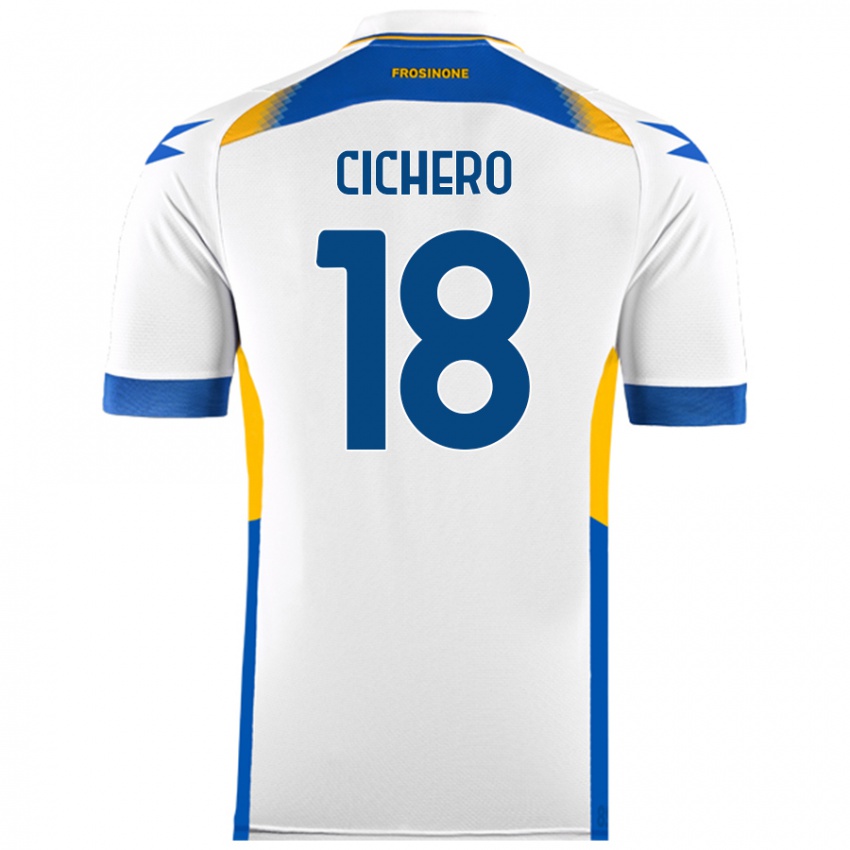 Kinderen Alejandro Cichero #18 Wit Uitshirt Uittenue 2024/25 T-Shirt