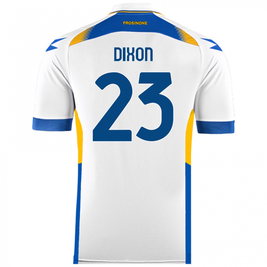 Kinderen Damar Dixon #23 Wit Uitshirt Uittenue 2024/25 T-Shirt