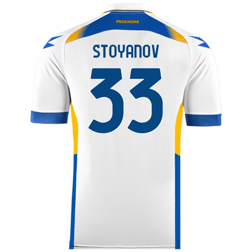 Kinderen Steliyan Stoyanov #33 Wit Uitshirt Uittenue 2024/25 T-Shirt