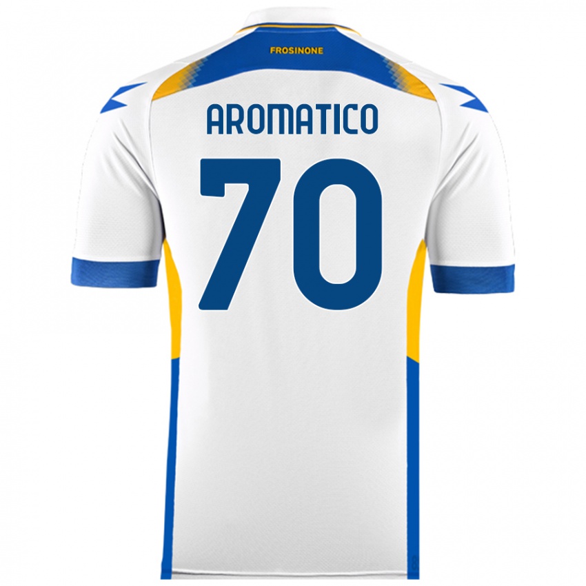 Kinderen Raul Aromatico #70 Wit Uitshirt Uittenue 2024/25 T-Shirt