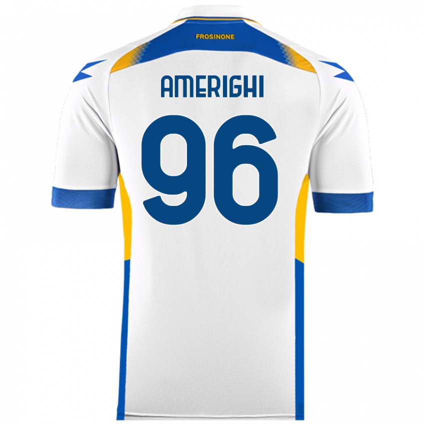 Kinderen Igor Amerighi #96 Wit Uitshirt Uittenue 2024/25 T-Shirt