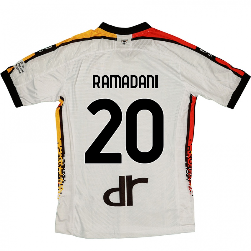 Kinderen Ylber Ramadani #20 Wit Zwart Uitshirt Uittenue 2024/25 T-Shirt