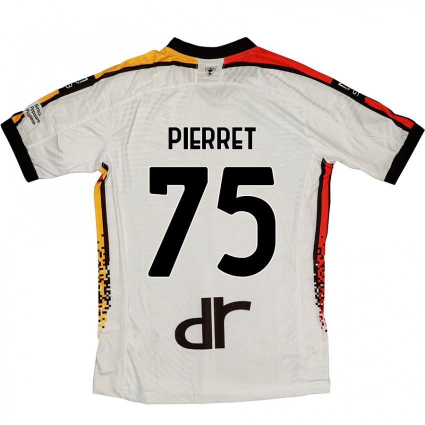 Kinderen Balthazar Pierret #75 Wit Zwart Uitshirt Uittenue 2024/25 T-Shirt