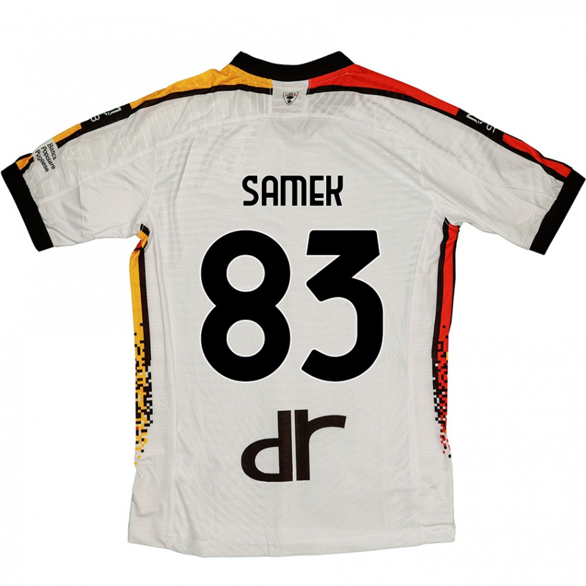 Kinderen Daniel Samek #83 Wit Zwart Uitshirt Uittenue 2024/25 T-Shirt