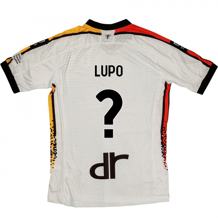 Kinderen Christian Lupo #0 Wit Zwart Uitshirt Uittenue 2024/25 T-Shirt