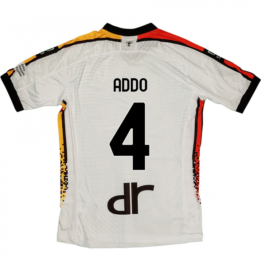 Kinderen Vernon Addo #4 Wit Zwart Uitshirt Uittenue 2024/25 T-Shirt