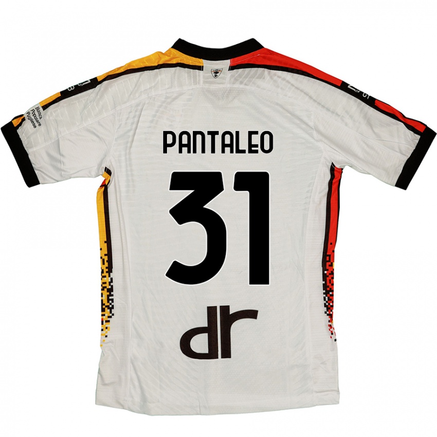 Kinderen Dario Pantaleo #31 Wit Zwart Uitshirt Uittenue 2024/25 T-Shirt