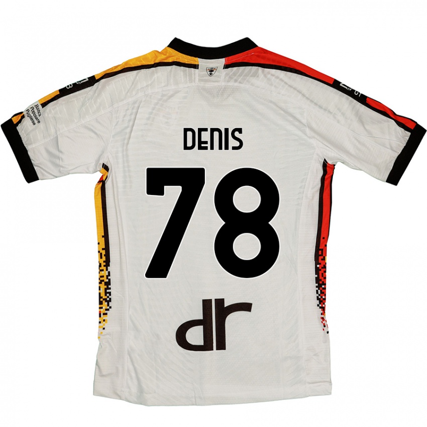 Kinderen Max Denis #78 Wit Zwart Uitshirt Uittenue 2024/25 T-Shirt