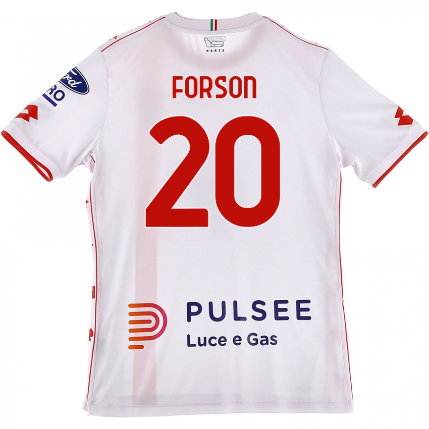 Kinderen Omari Forson #20 Wit Rood Uitshirt Uittenue 2024/25 T-Shirt