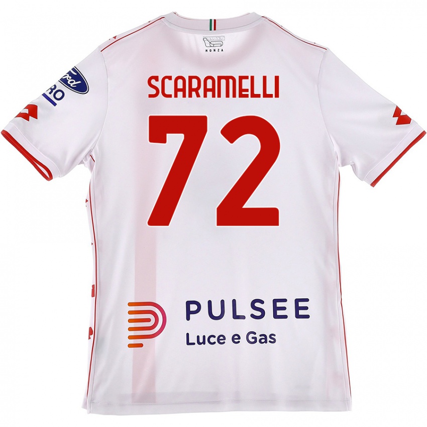 Kinderen Endris Scaramelli #72 Wit Rood Uitshirt Uittenue 2024/25 T-Shirt