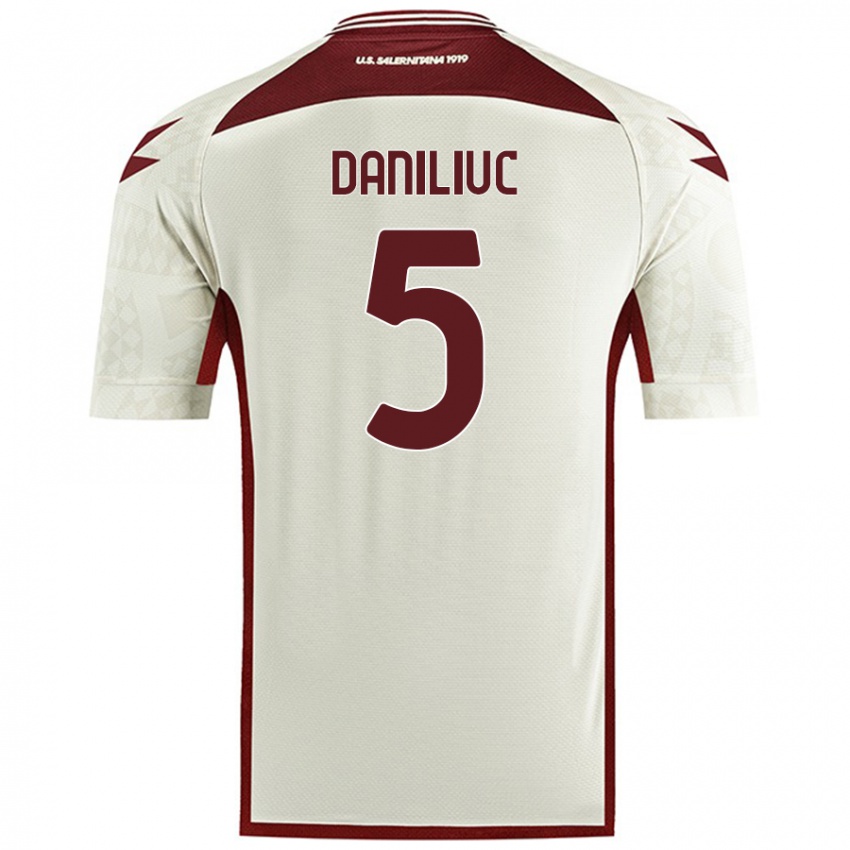 Kinderen Flavius Daniliuc #5 Crèmekleur Uitshirt Uittenue 2024/25 T-Shirt