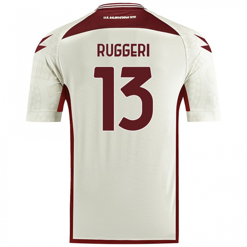 Kinderen Fabio Ruggeri #13 Crèmekleur Uitshirt Uittenue 2024/25 T-Shirt