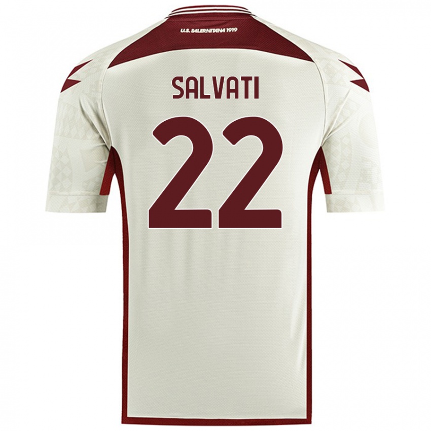 Kinderen Gregorio Salvati #22 Crèmekleur Uitshirt Uittenue 2024/25 T-Shirt