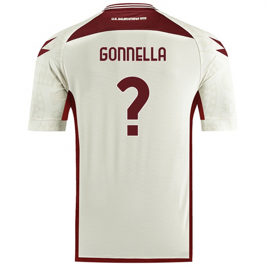 Kinderen Andrea Gonnella #0 Crèmekleur Uitshirt Uittenue 2024/25 T-Shirt