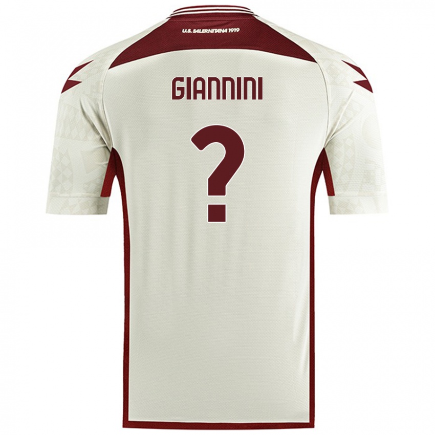 Kinderen Emanuele Giannini #0 Crèmekleur Uitshirt Uittenue 2024/25 T-Shirt