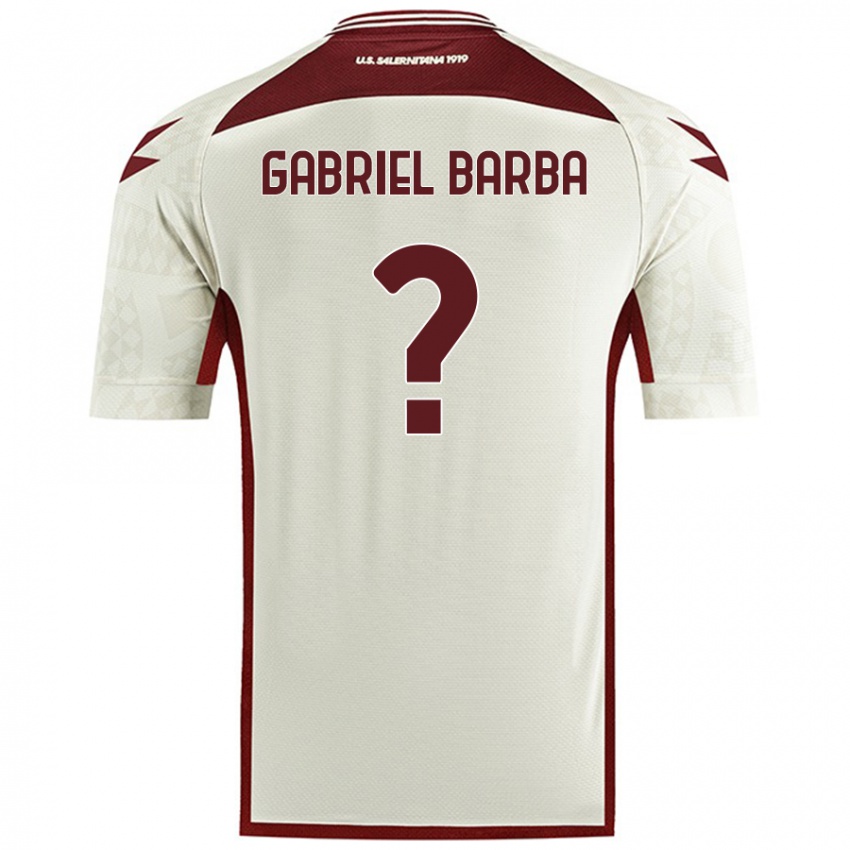 Kinderen Luigi Gabriel Barba #0 Crèmekleur Uitshirt Uittenue 2024/25 T-Shirt