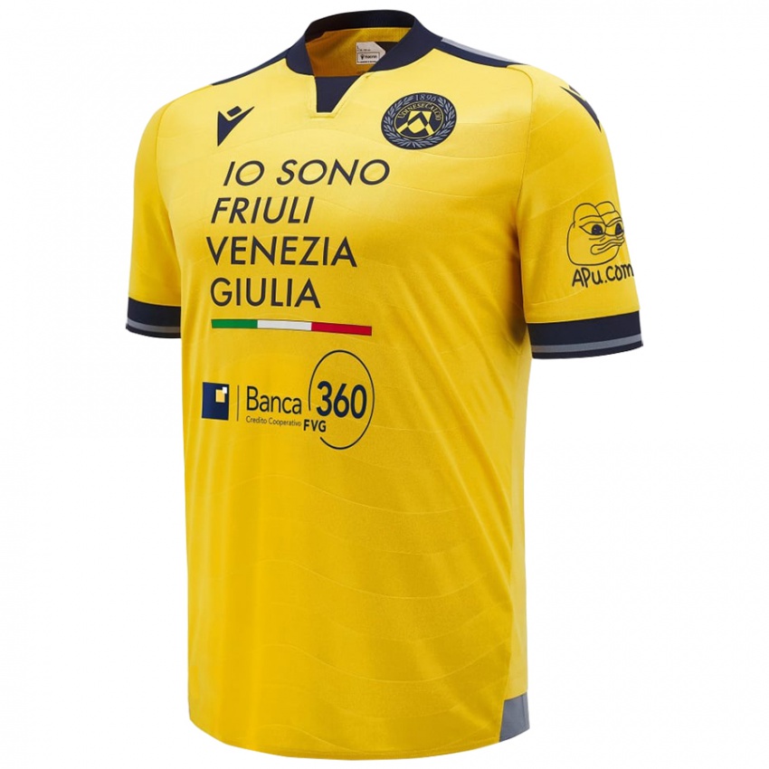 Kinderen Vincenzo Di Leva #77 Goud Uitshirt Uittenue 2024/25 T-Shirt