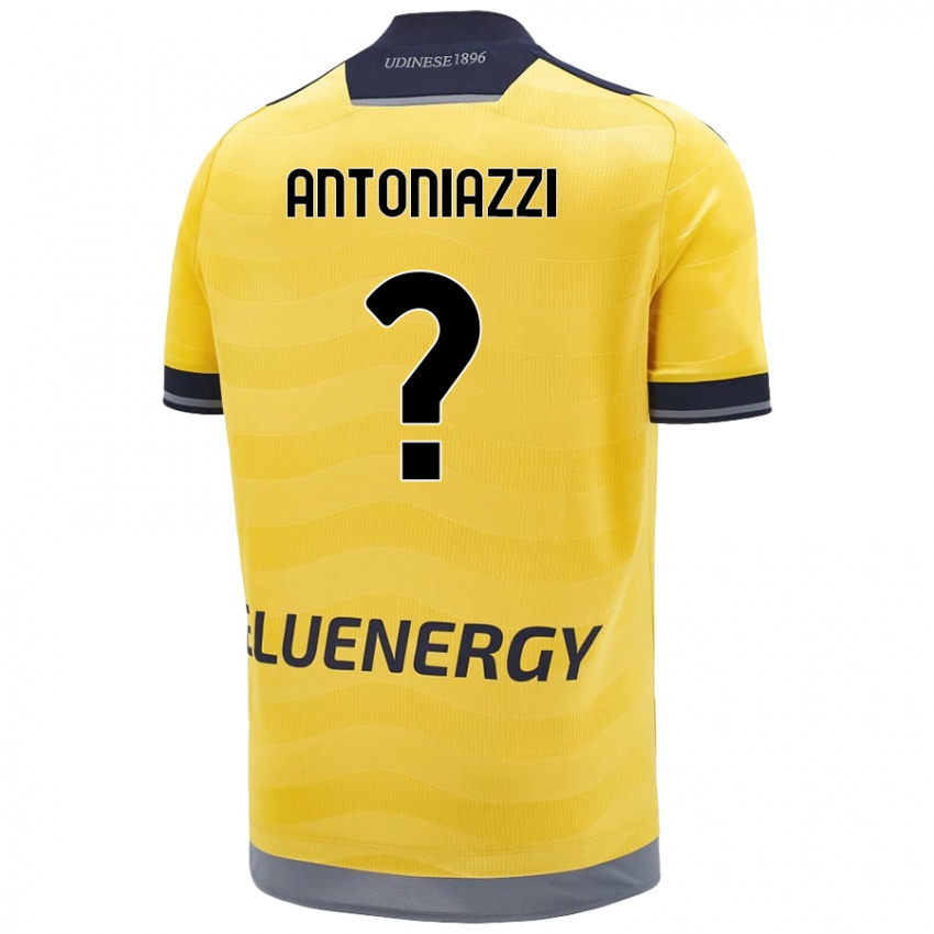 Kinderen Samuele Antoniazzi #0 Goud Uitshirt Uittenue 2024/25 T-Shirt