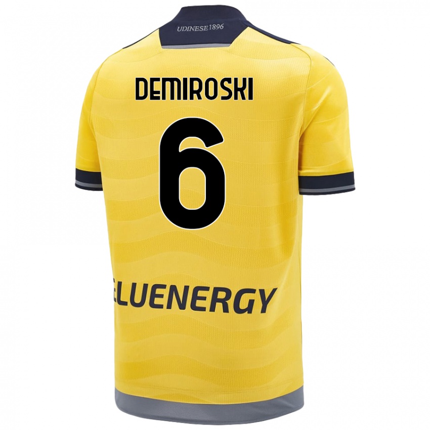 Kinderen Shenol Demiroski #6 Goud Uitshirt Uittenue 2024/25 T-Shirt