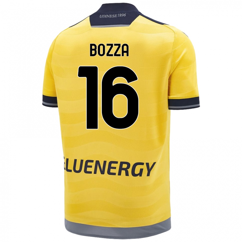 Kinderen Mattia Bozza #16 Goud Uitshirt Uittenue 2024/25 T-Shirt