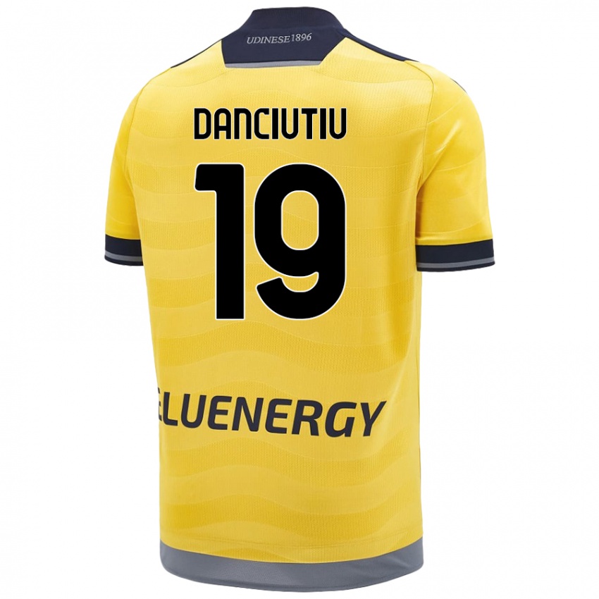 Kinderen Vlad Danciuțiu #19 Goud Uitshirt Uittenue 2024/25 T-Shirt