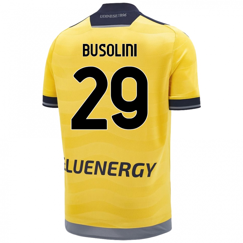 Kinderen Alessandro Busolini #29 Goud Uitshirt Uittenue 2024/25 T-Shirt