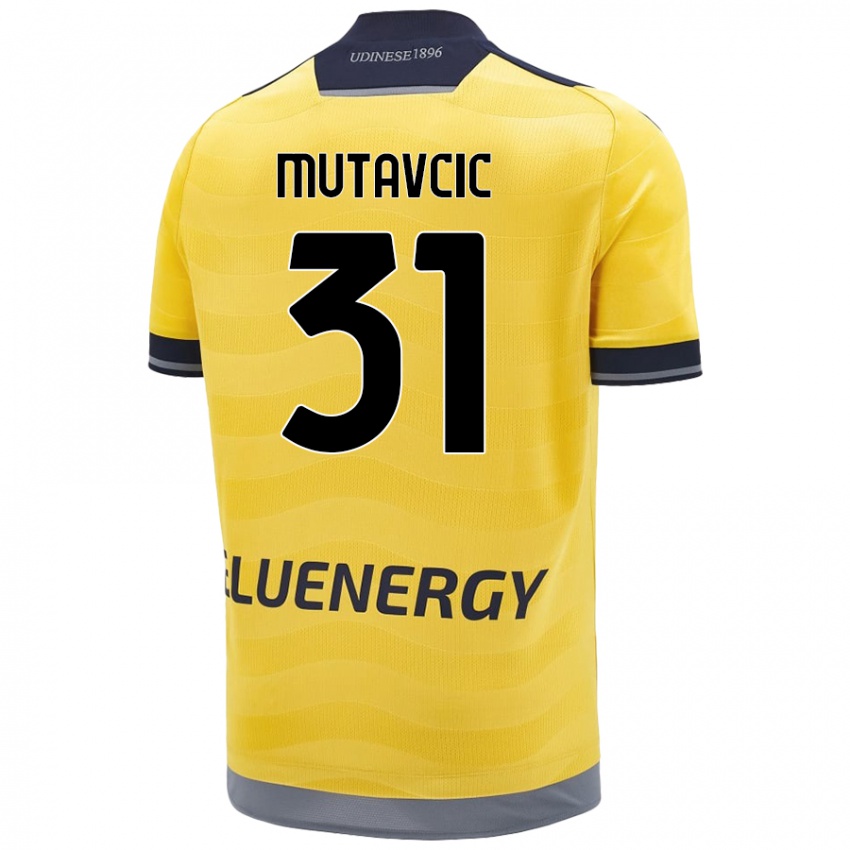 Kinderen Jan Mutavcic #31 Goud Uitshirt Uittenue 2024/25 T-Shirt