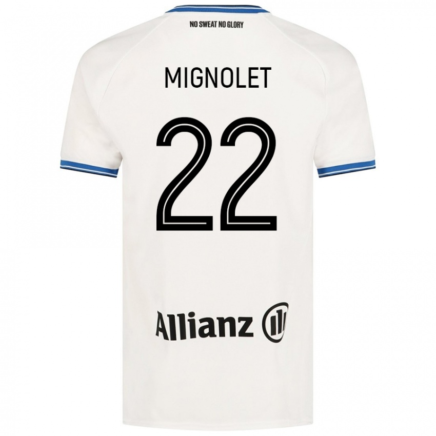 Kinderen Simon Mignolet #22 Wit Uitshirt Uittenue 2024/25 T-Shirt