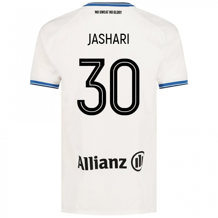 Kinderen Ardon Jashari #30 Wit Uitshirt Uittenue 2024/25 T-Shirt