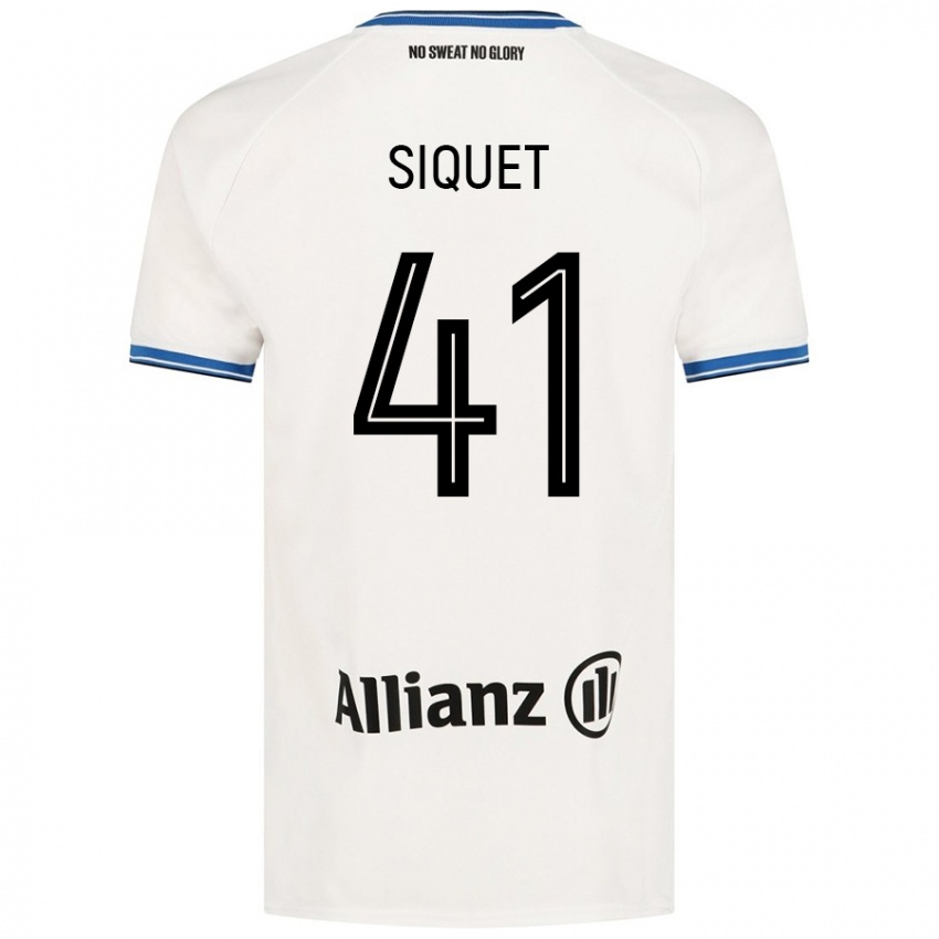 Kinderen Hugo Siquet #41 Wit Uitshirt Uittenue 2024/25 T-Shirt