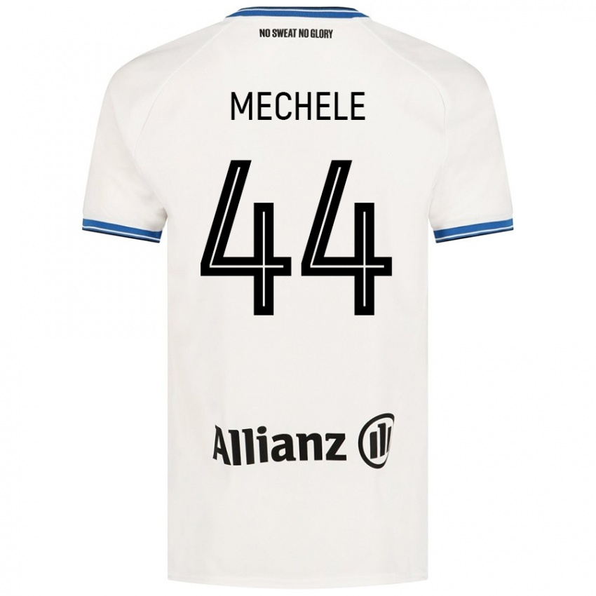 Kinderen Brandon Mechele #44 Wit Uitshirt Uittenue 2024/25 T-Shirt