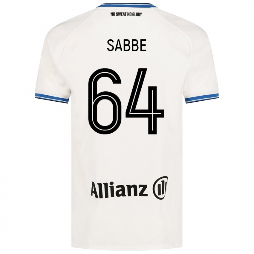 Kinderen Kyriani Sabbe #64 Wit Uitshirt Uittenue 2024/25 T-Shirt