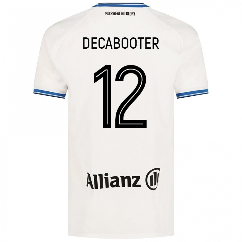 Kinderen Marith Decabooter #12 Wit Uitshirt Uittenue 2024/25 T-Shirt