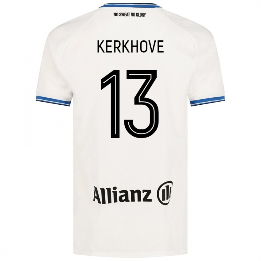 Kinderen Angel Kerkhove #13 Wit Uitshirt Uittenue 2024/25 T-Shirt